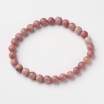 Rhodochrosite 6mm Ball Stretch Bracelet
